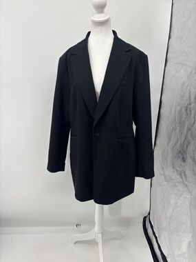 H&M Black Women's Single-Button Blazer